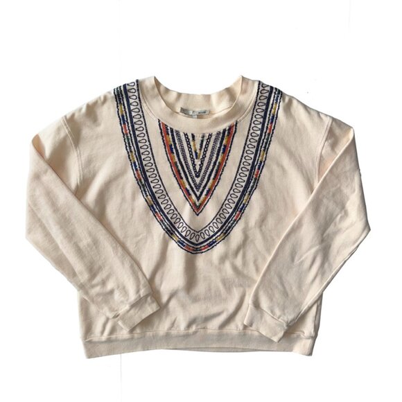 Acoté Embroidered Sweatshirt - Picture 1 of 9